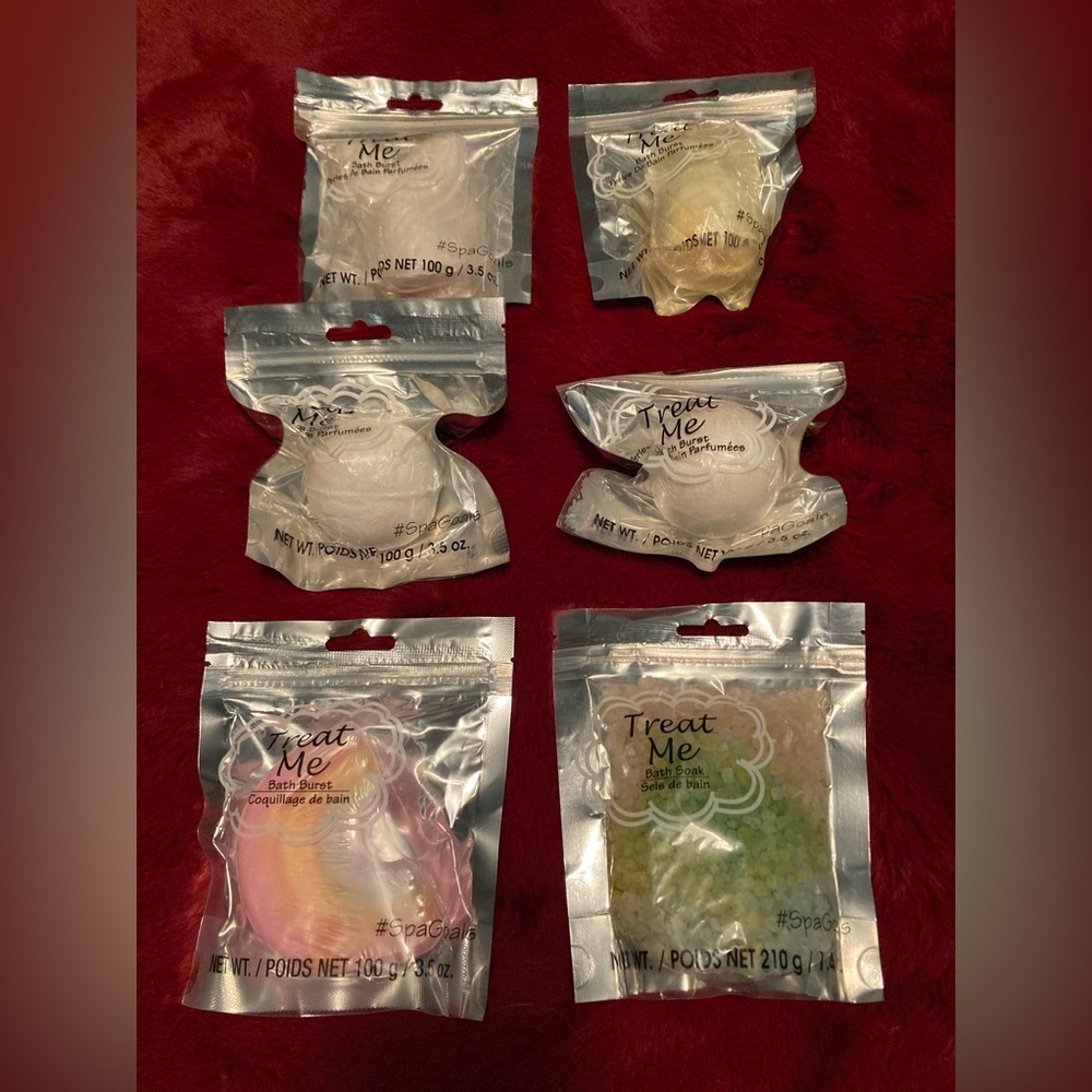5/$15 Bath Bomb Lot: Pineapple, Rainbow, Mermaid Tail, 2 Pearls, Bath Salts